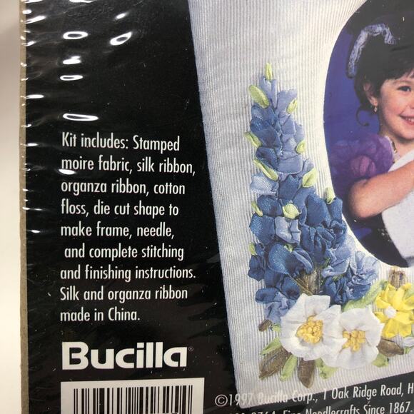 Bucilla Silk Ribbon Embroidery Starter Kit Yellow Rose 41830 Terrys Garden 41825 - Picture 4 of 4